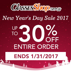 New Year's Day Sale, Up To 30% off Entire Order at GlassesShop! Ends 1/31